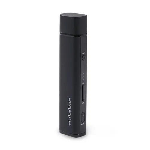 HandyRay-Lite in black, showing the step controls and shot button